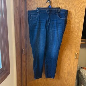 Women's Skinny Jeans in Dark Blue